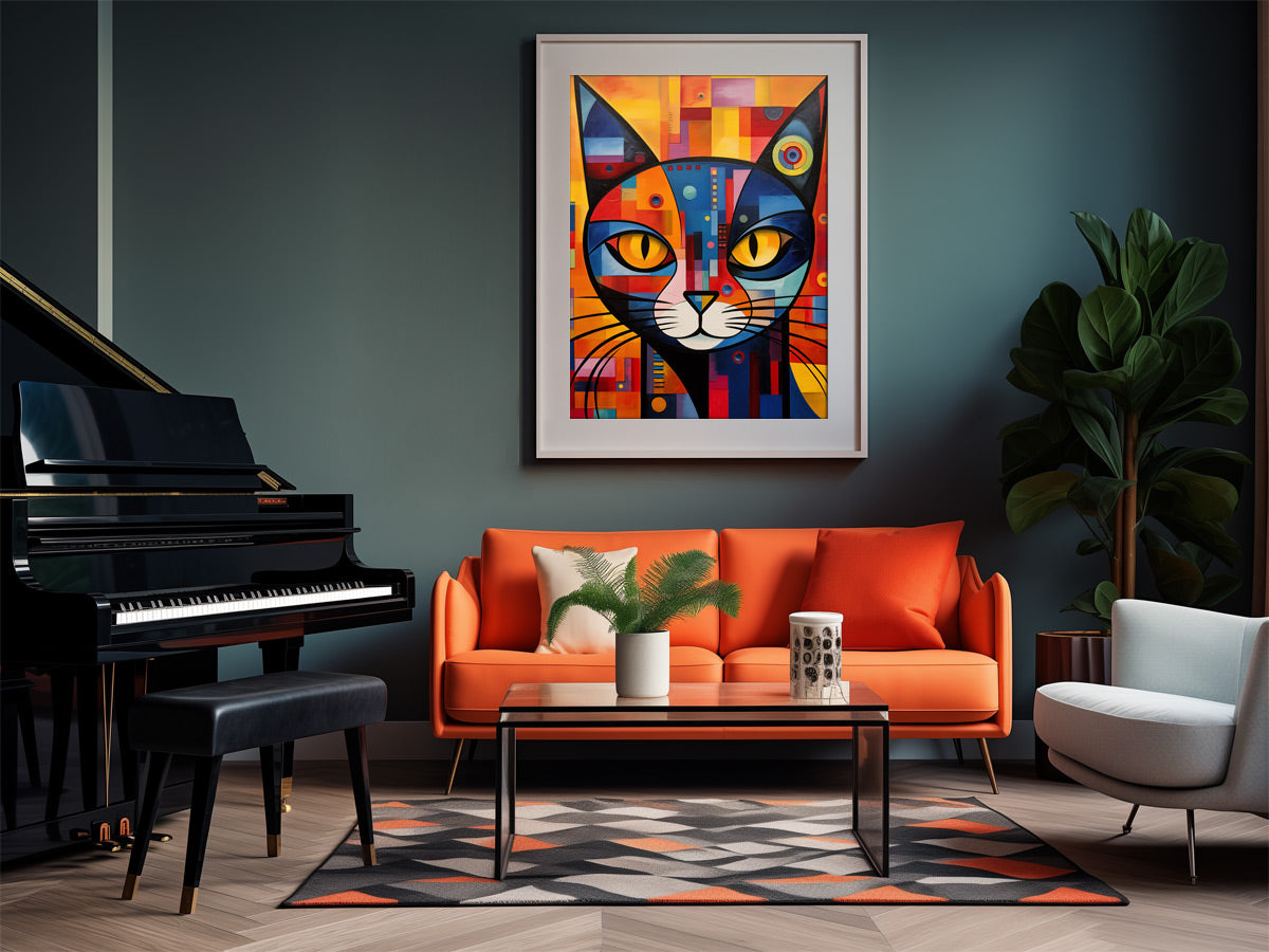 Kandinsky Wandbild Katze