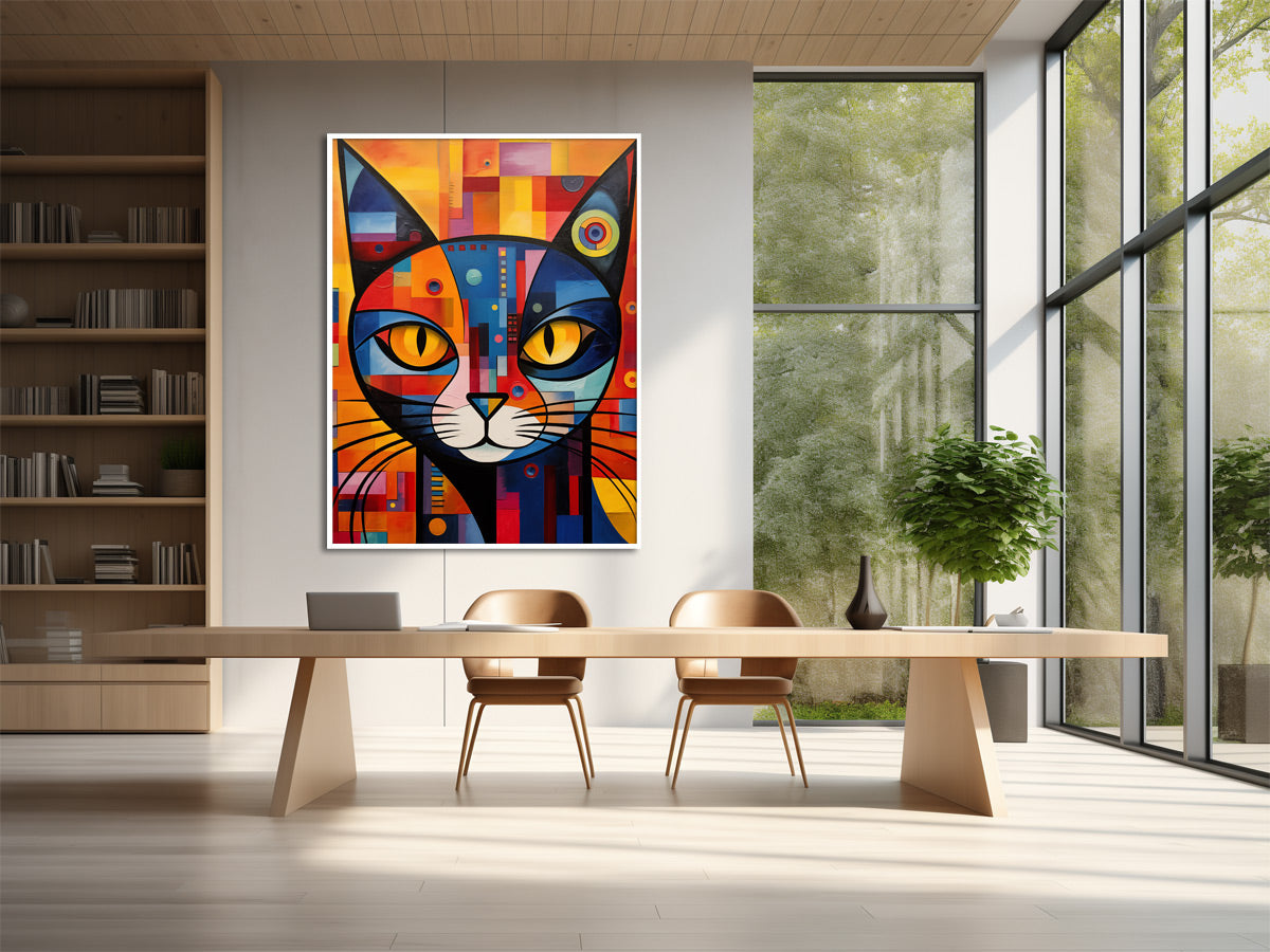 Kandinsky Leinwandbild Katzenportrait