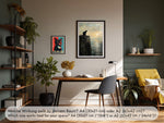 Wall Art with Cat in the Style of Caspar David Friedrich