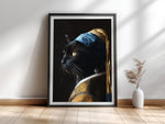 Katze mit dem Perlenohrring — Kunstdruck nach Vermeer