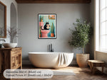 Badezimmer Poster mit Katze