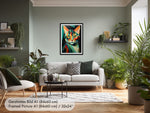 Cat Portrait in the Art Deco Style of Tamara de Lempicka