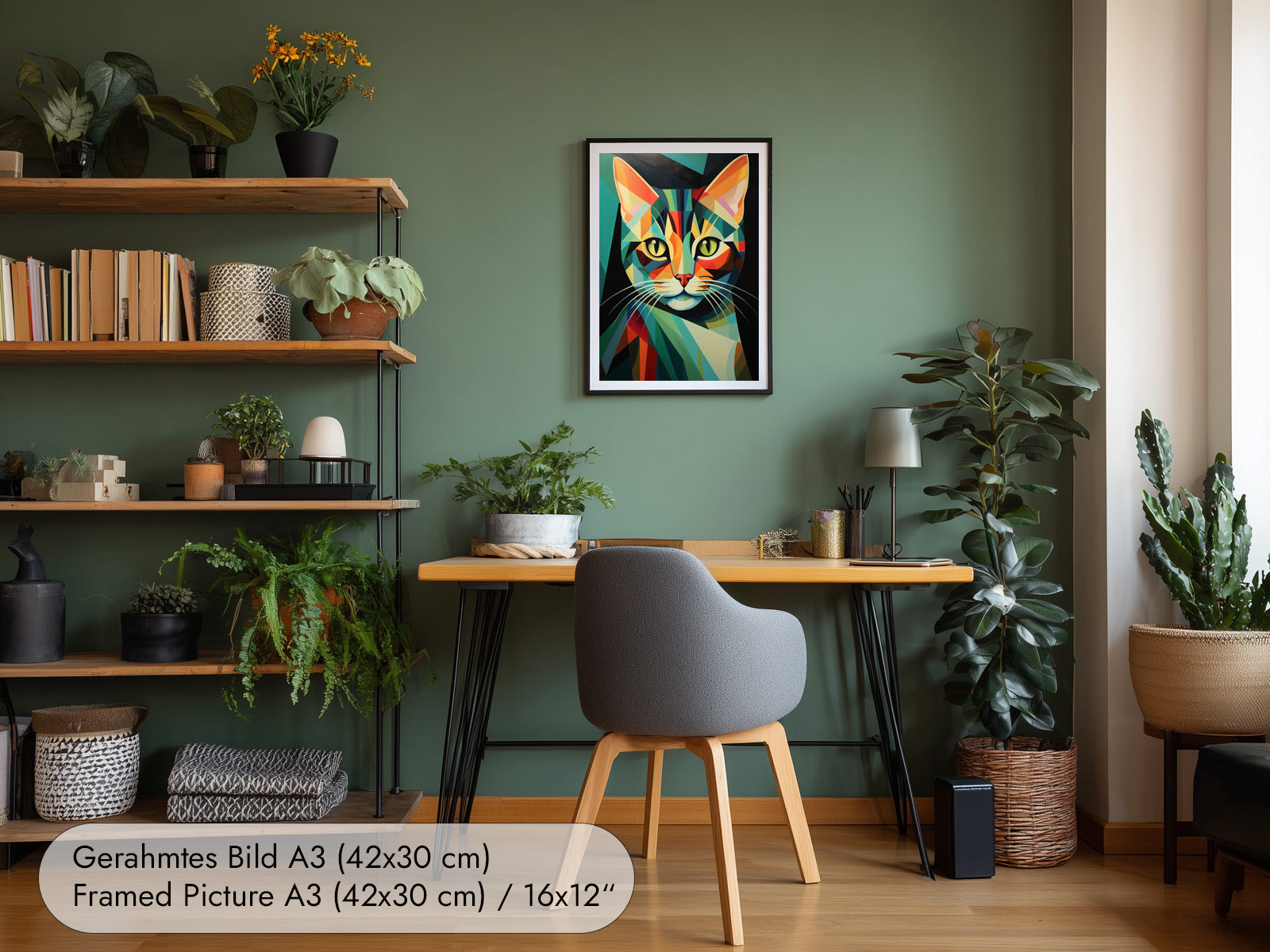 Art Deco Cat Wall Art