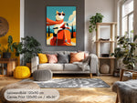 La Dolce Vita — Funny Cat Poster Vespa Italy Tuscany