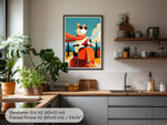 Witziges Poster Italien für die Küche