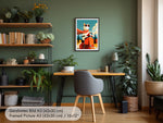 Wandbild Italien mit Katze