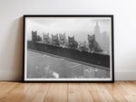 Lunch atop a Skyscraper — Witziges Katzenposter New York Vintage