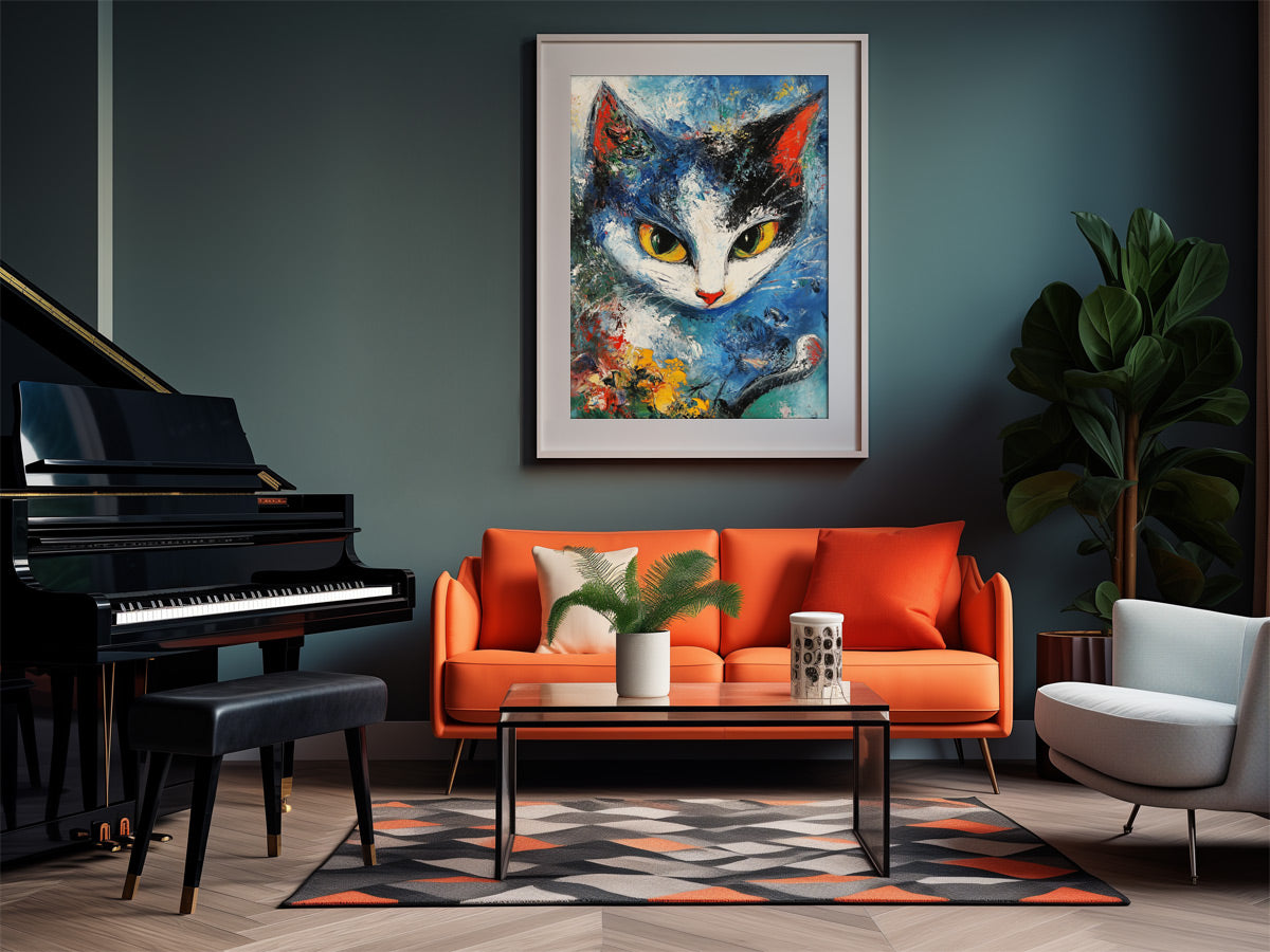 Marc Chagall Wandbild Katze