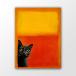 Mark Rothko Kunstdruck mit Katze