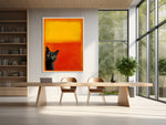Mark Rothko Leinwandbild mit Katze