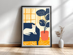 Katzenposter im Matisse-Stil