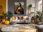 Mona Lisa with Cat — Art Print Inspired by Leonardo da Vinci