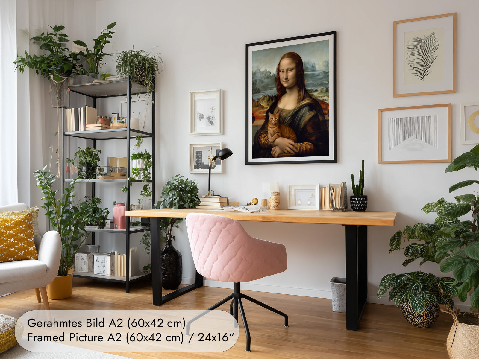 Katzenkunst mit Mona Lisa