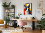 De Stijl Poster mit Katze