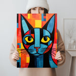 Picasso Katze Wandbild