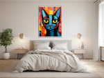 Katze Picasso Wandbild