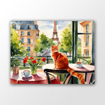 Paris Katze Wandbild