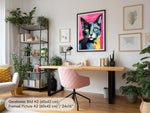 Pop Art Poster mit Katze