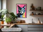 Pop Art Wandbild Katze nach Andy Warhol 