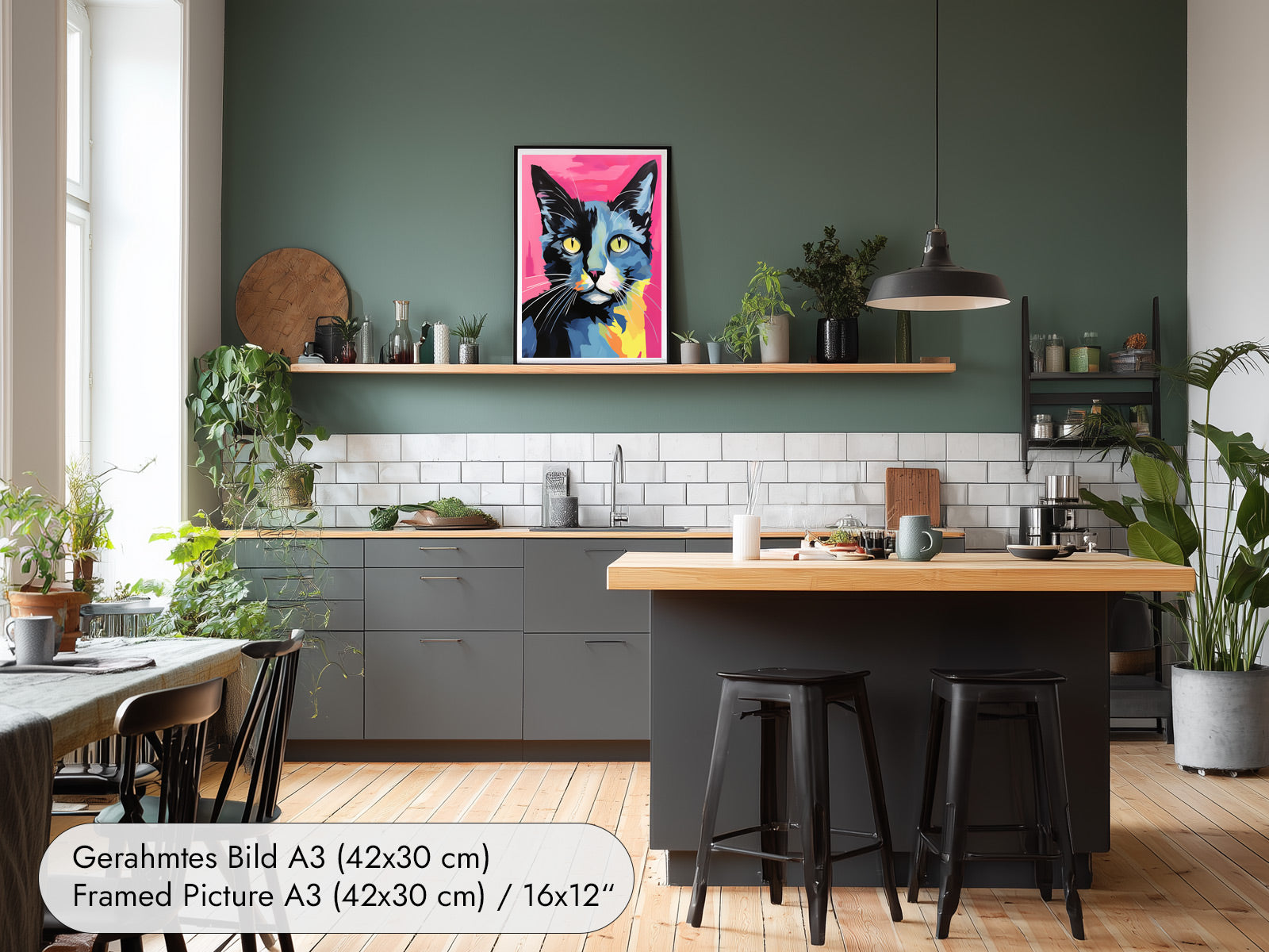 Pop Art Cat Portrait