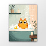 Lustiges Wandbild fürs Badezimmer