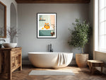 Funny Cat Poster for Bathroom
