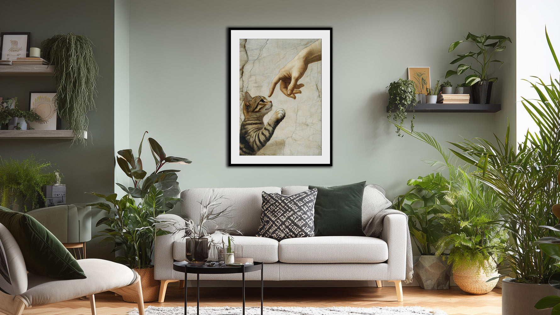 YES WE CAT - Elegant Wall Art for Cat Lovers