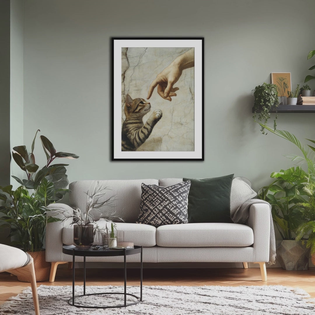 YES WE CAT - Elegant Wall Art for Cat Lovers