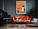 Rotwein Poster Bordeaux-Katze