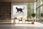 Magritte Leinwandbild mit Katze