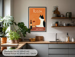 Rioja Rotwein Wandbild Katze