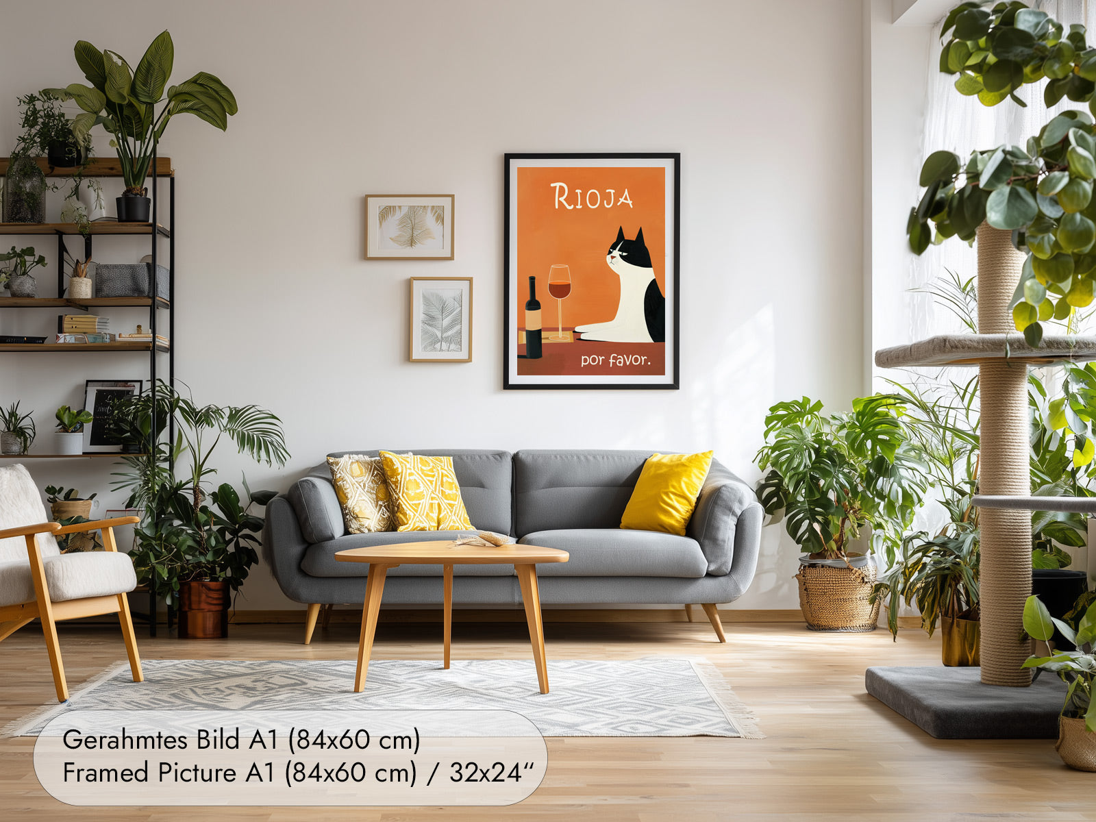 Red Wine Cat Poster Rioja