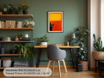 Witziges Wandbild im Stil von Mark Rothko