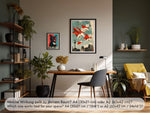 Witziges Katzenposter Berlin Skyline