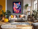 Superstar — Cat Portrait in the Pop Art Style of Andy Warhol