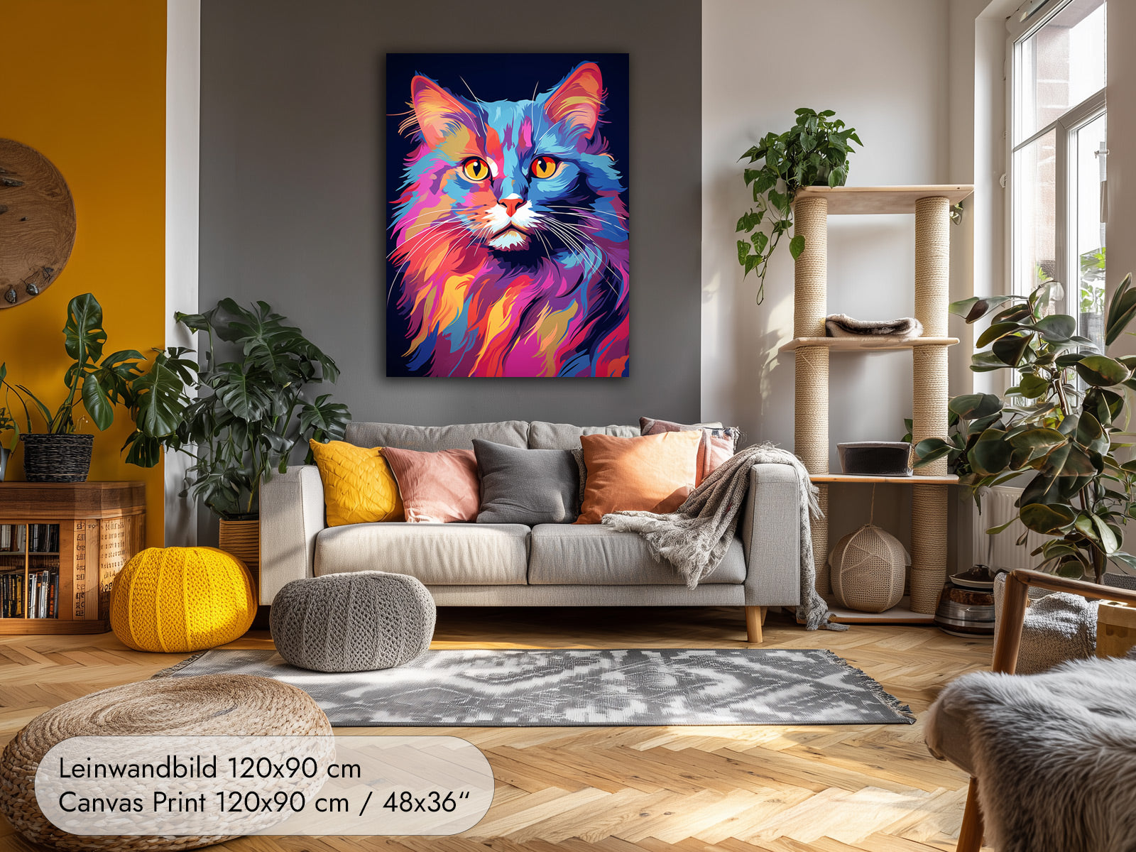 Superstar — Cat Portrait in the Pop Art Style of Andy Warhol