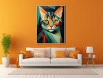 Leinwandbild Tamara de Lempicka Katzenportrait