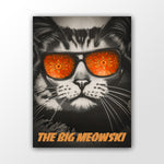 The Big Meowski - Witziges Katzenbild als Filmplakat