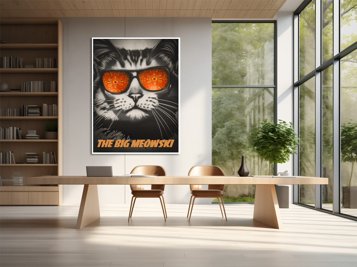 Lustiges Katzenbild als Filmplakat: The Big Meowski