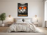 Witziges Katzenbild auf Leinwand: The Big Meowski