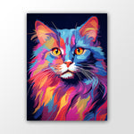 Pop Art Wandbild Katze
