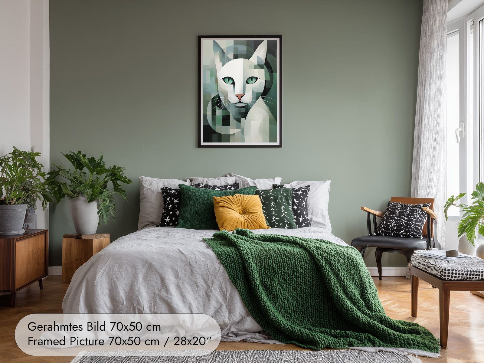 Cubism Cat Wall Art