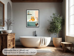 Bath Time! — Funny Cat Bathroom Wall Art