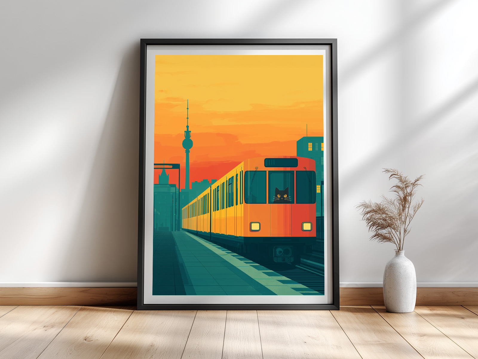 MiaU-Bahn - Berliner U-Bahn Katze Poster
