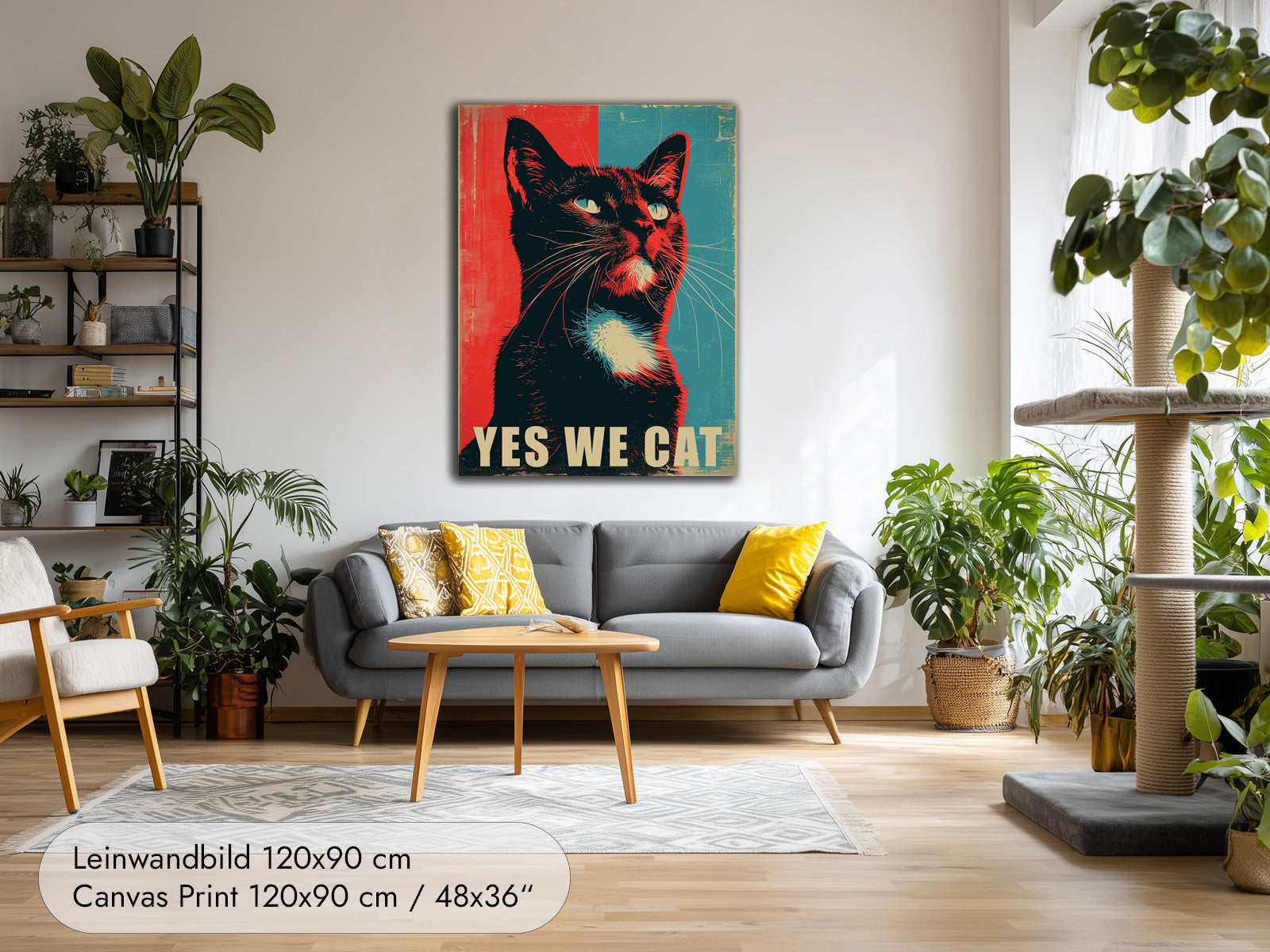Yes We Cat Leinwandbild