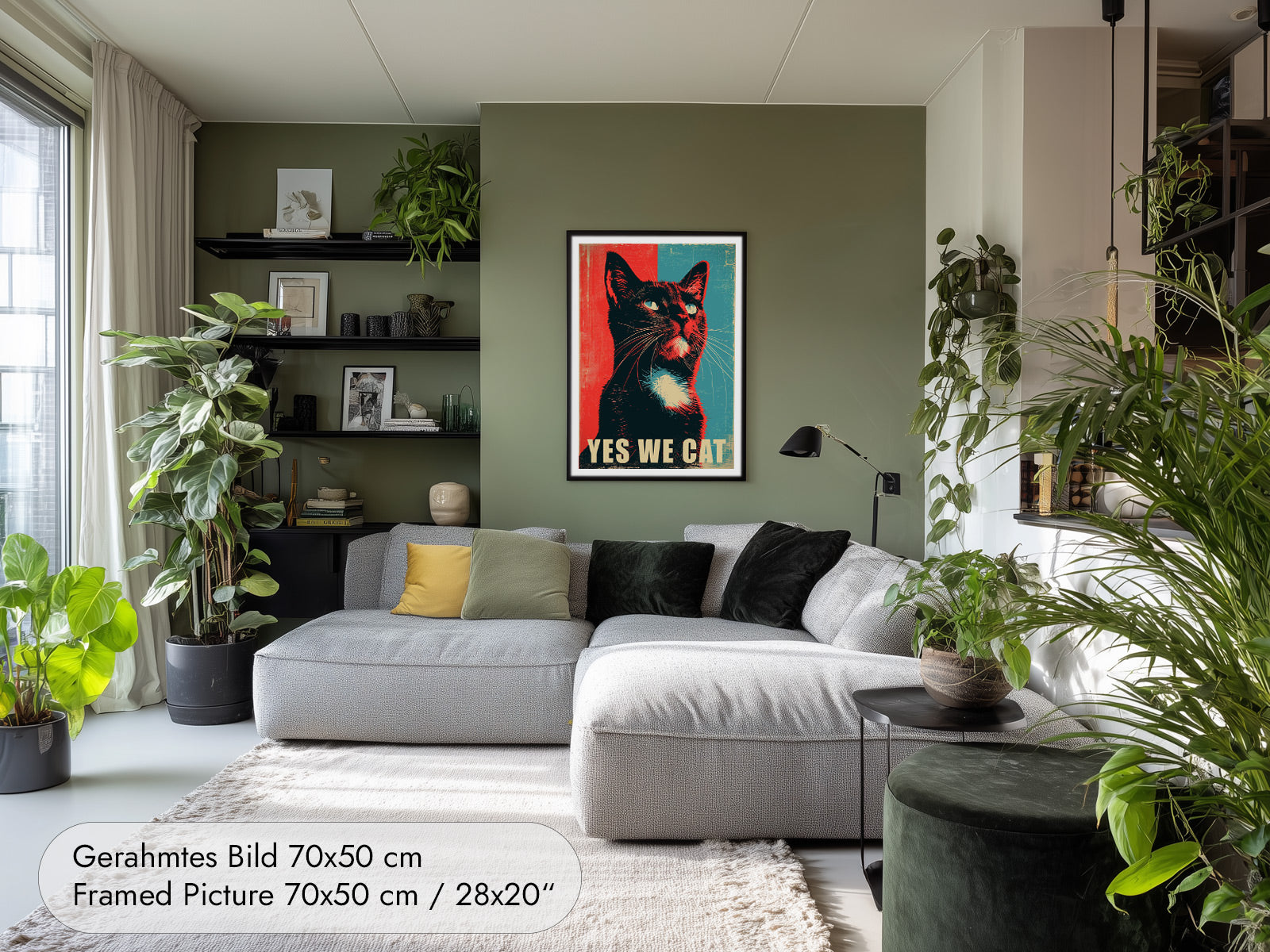 Yes We Cat Wandbild