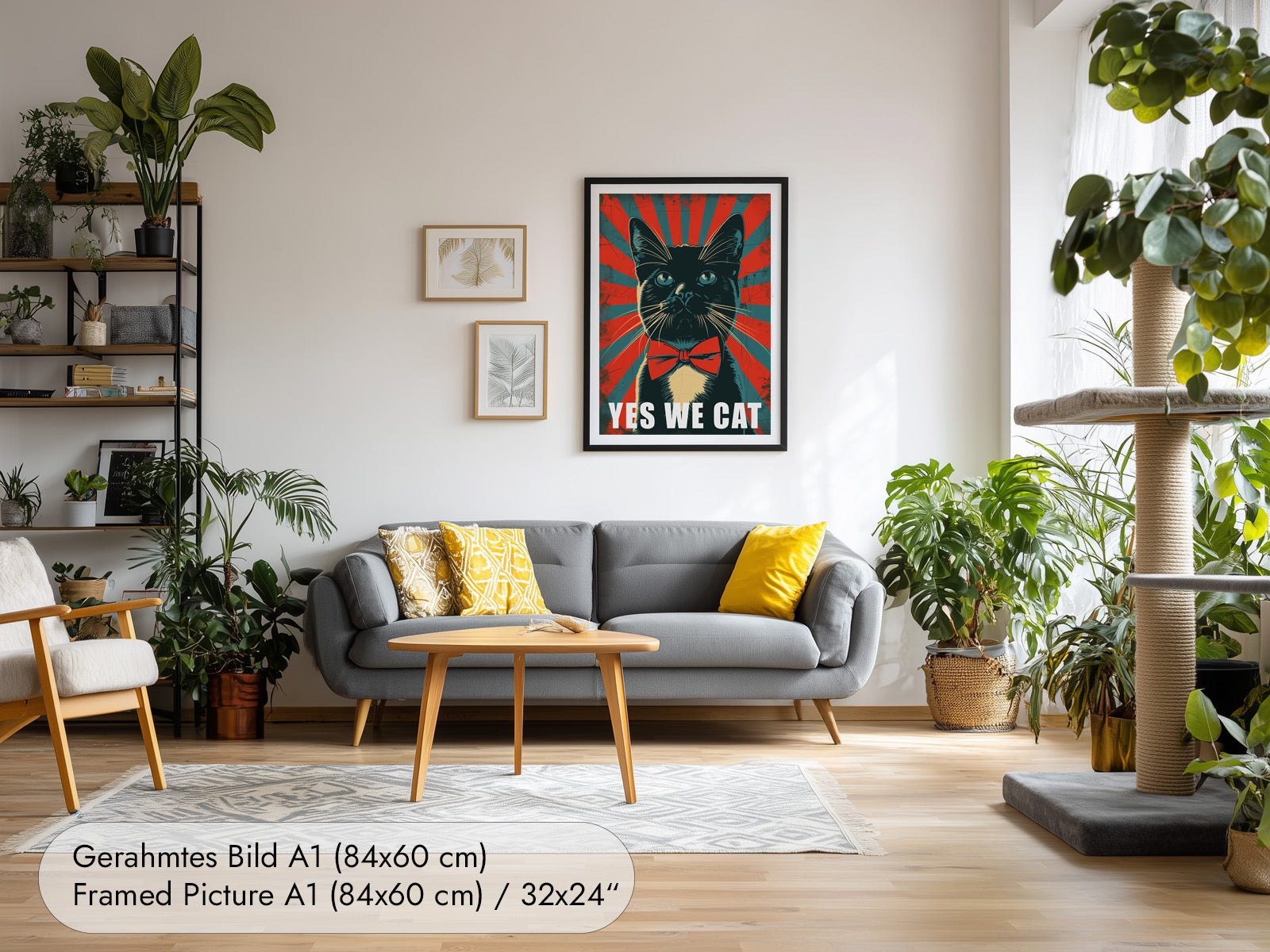 Yes We Cat Poster - Katzenkunst mit Stil