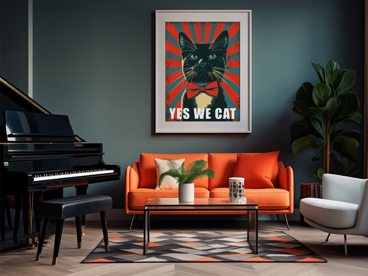 YES WE CAT Witziges Katzenposter